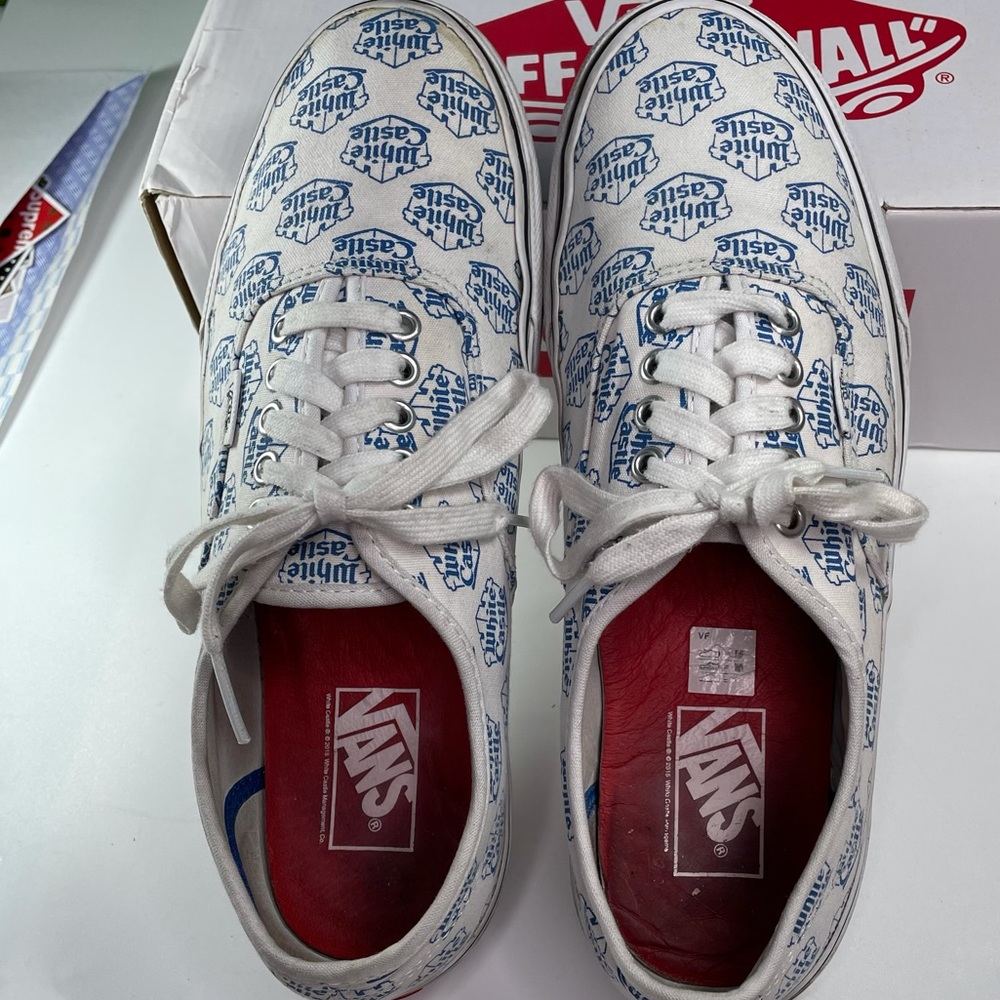Supreme Vans White Castle Mens Size 10 Lace up Sneakers Shoes - Picture 8 of 13